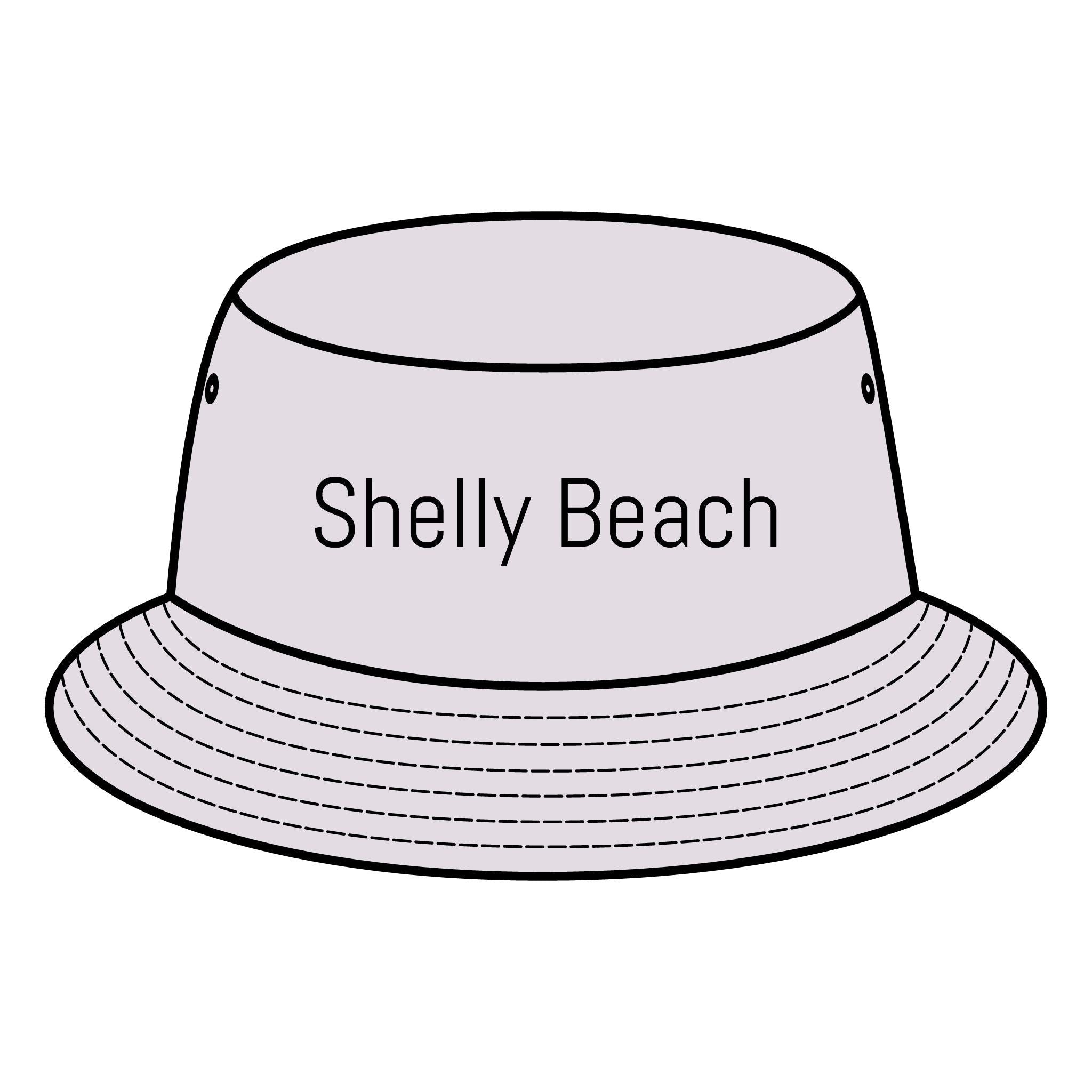 SHELLY BEACH Bucket Hat Custom Northern Beaches Logo Design Printify