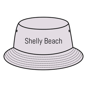 SHELLY BEACH Bucket Hat Custom Northern Beaches Logo Design Printify
