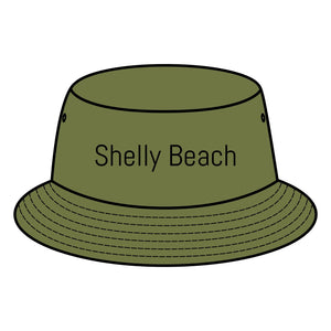 SHELLY BEACH Bucket Hat Custom Northern Beaches Logo Design Printify