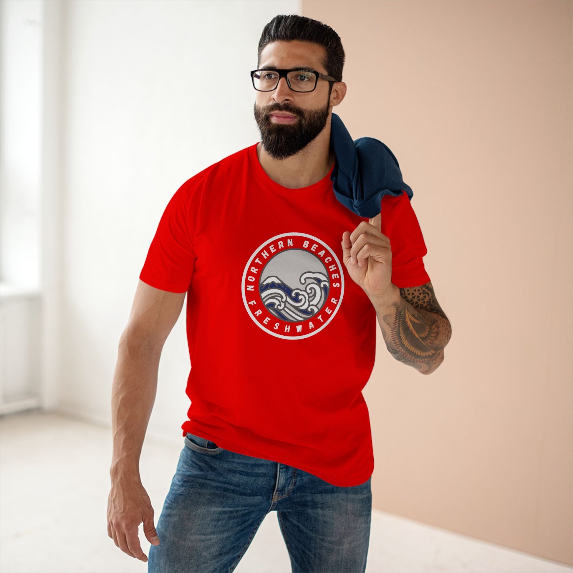 Northern Beaches 'Freshwater' Cotton Tee — Custom Logo Adult T-Shirt 