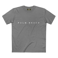 Palm Beach custom logo print Lost Manly label on Adult Staple Cotton T-Shirt Printify