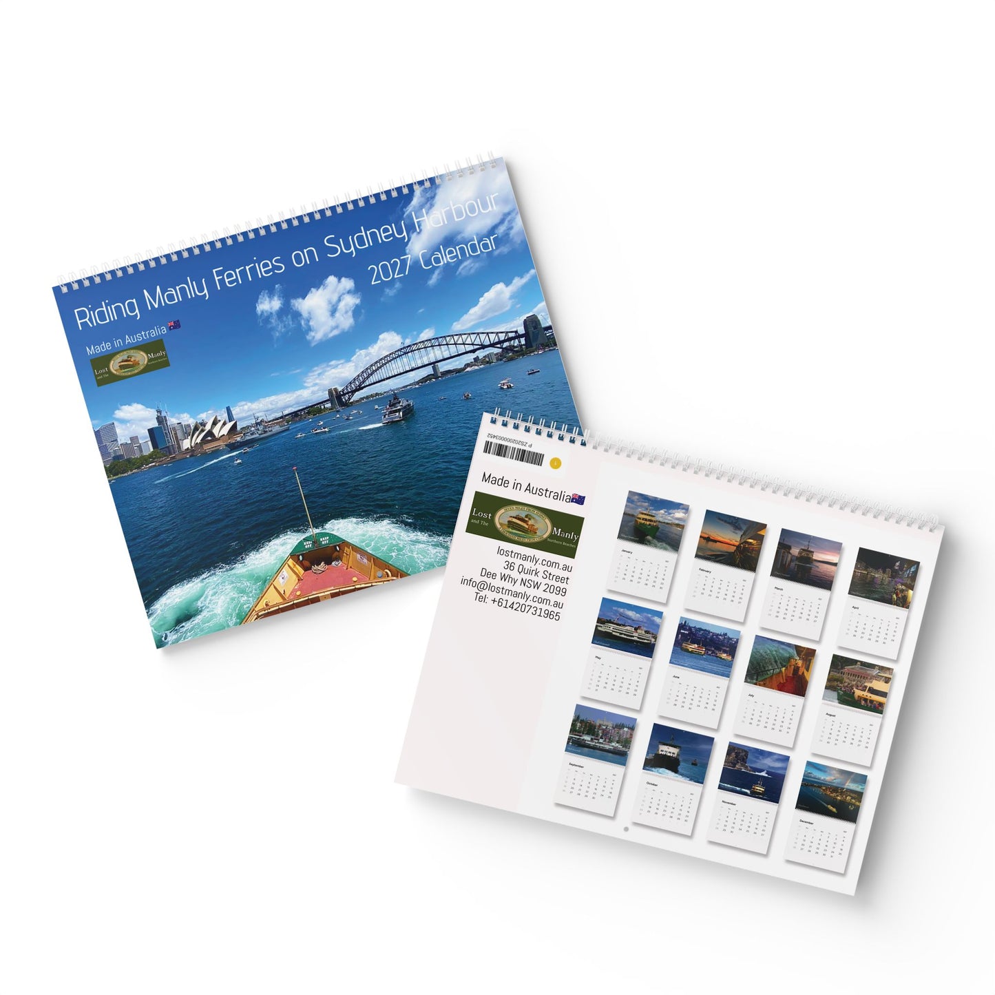 Riding the Manly Ferry 2027 Wall Calendar - Lost Manly Shop
