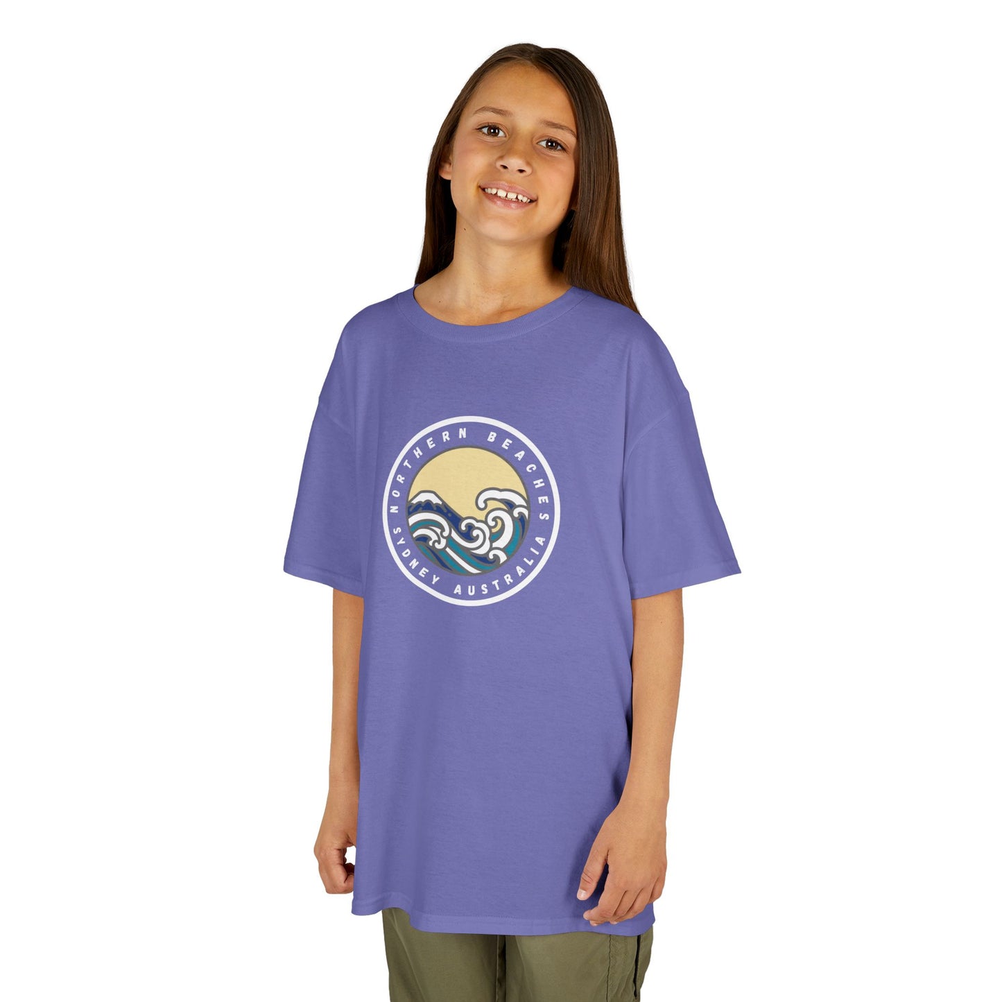 Ocean Wave Kids Cotton Tee – Northern Beaches logo