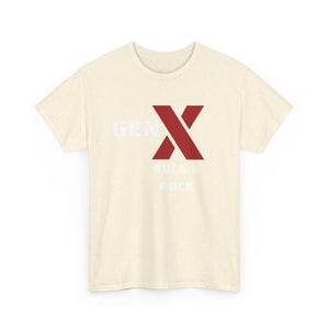 Gen X Rule N Rock Unisex Tee - Vintage Style Music T-Shirt, Casual Wear, Gift for Gen X, Music Lovers, Nostalgia Apparel 