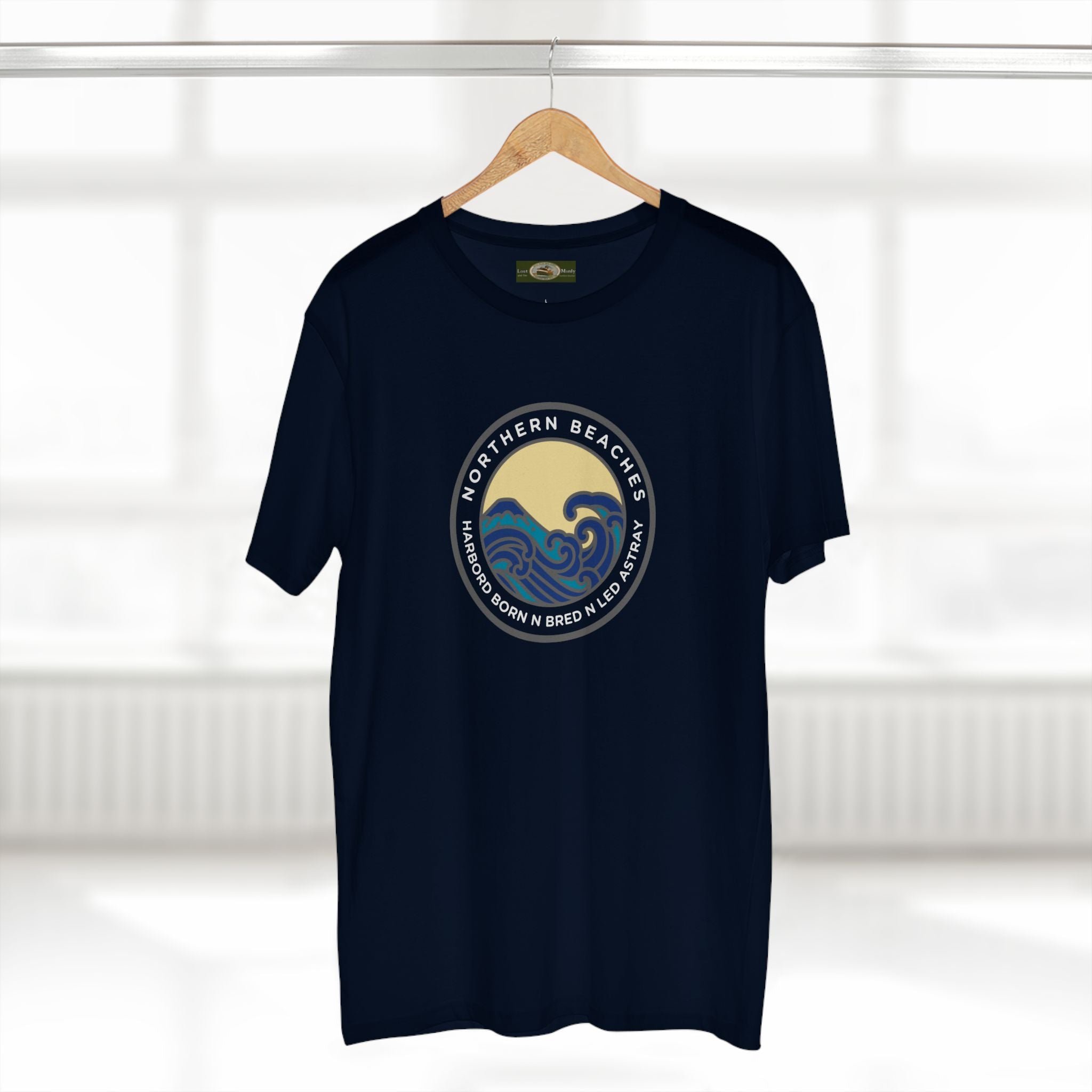 Harbord Born and Bred Northern Beaches Sydney Australia Printed Logo T-Shirt Printify
