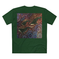 Northern Beaches Sydney Australia Whales at Long Reef Art Printed T-Shirt Printify