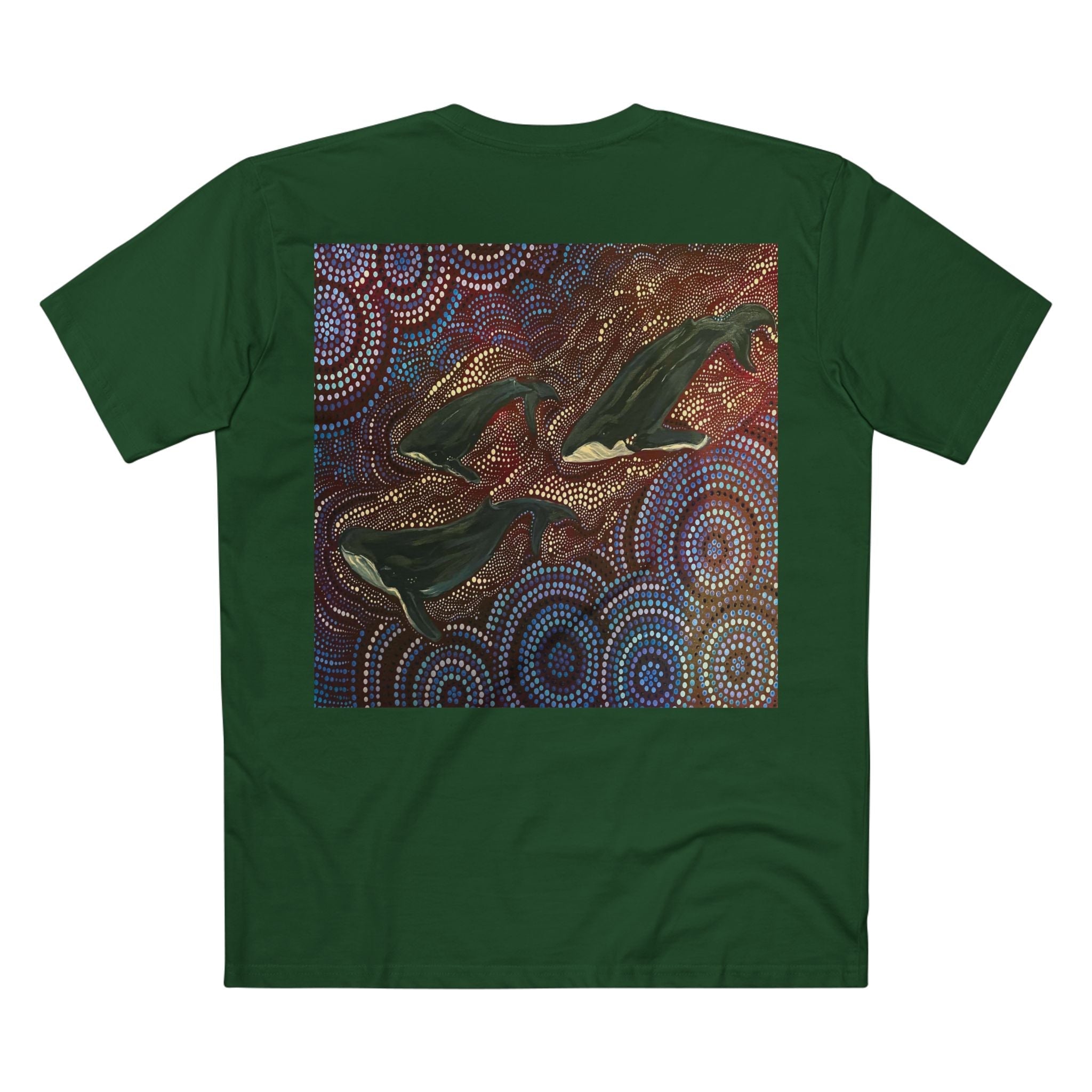 Northern Beaches Sydney Australia Whales at Long Reef Art Printed T-Shirt Printify