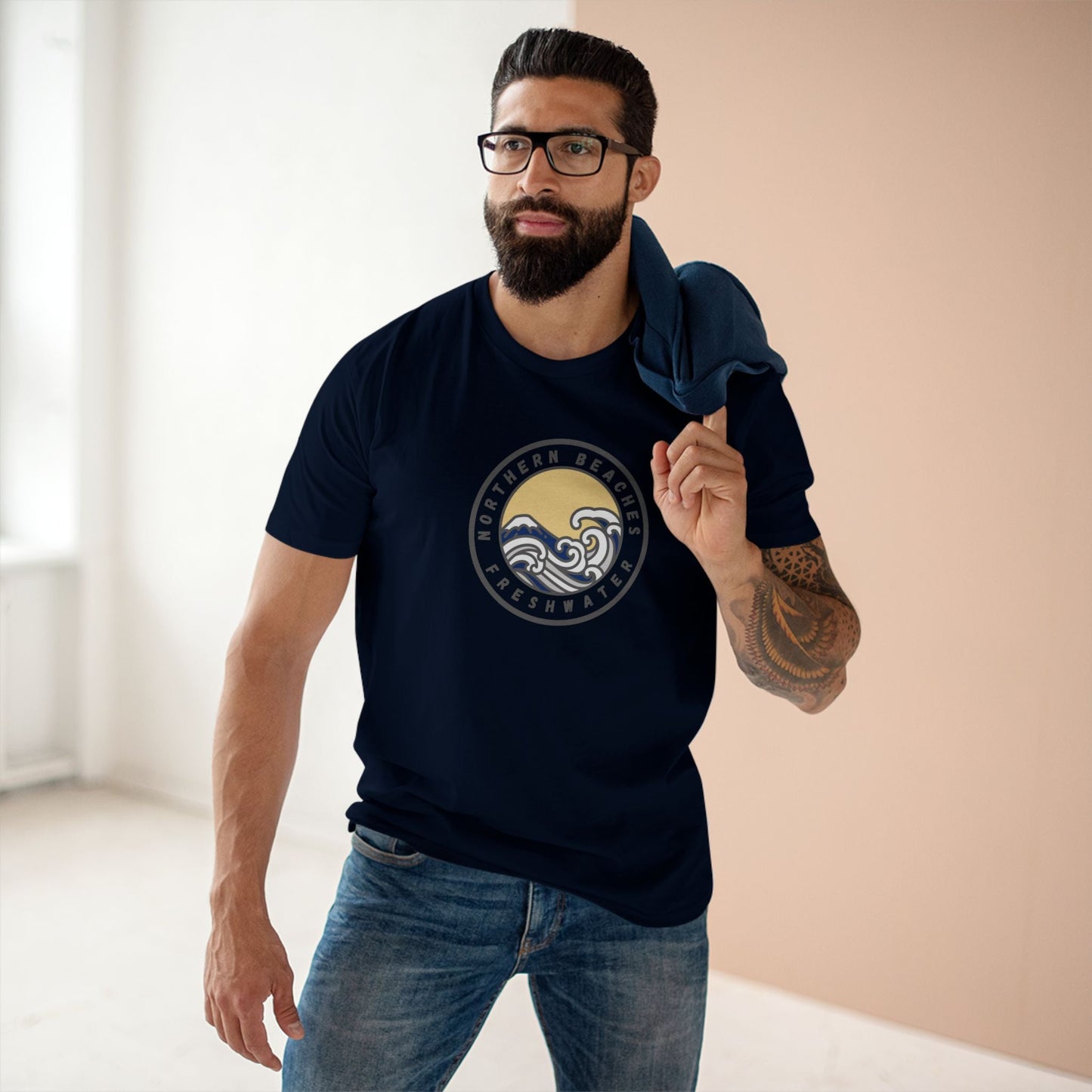 Northern Beaches Sydney Australia custom logo T-Shirt Printify