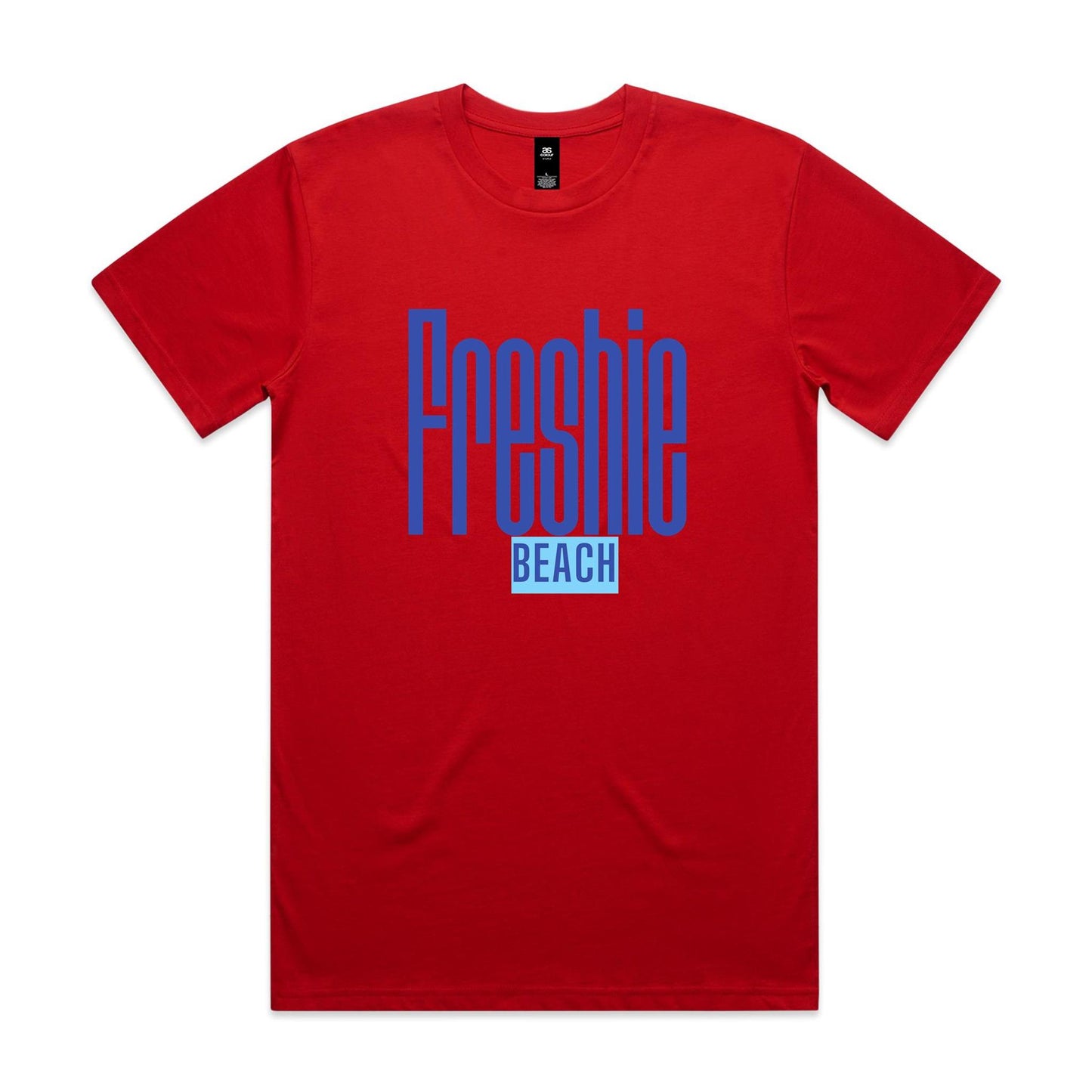 Lost Manly custom logo Freshie Beach AS Colour Staple Tee - Lost Manly Shop