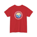Heavy Cotton T-Shirt with free Canva custom designed logo front and back 