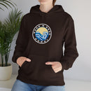 Hoodie with free Canva custom design logo front back Bondi bnb/Bilgola 