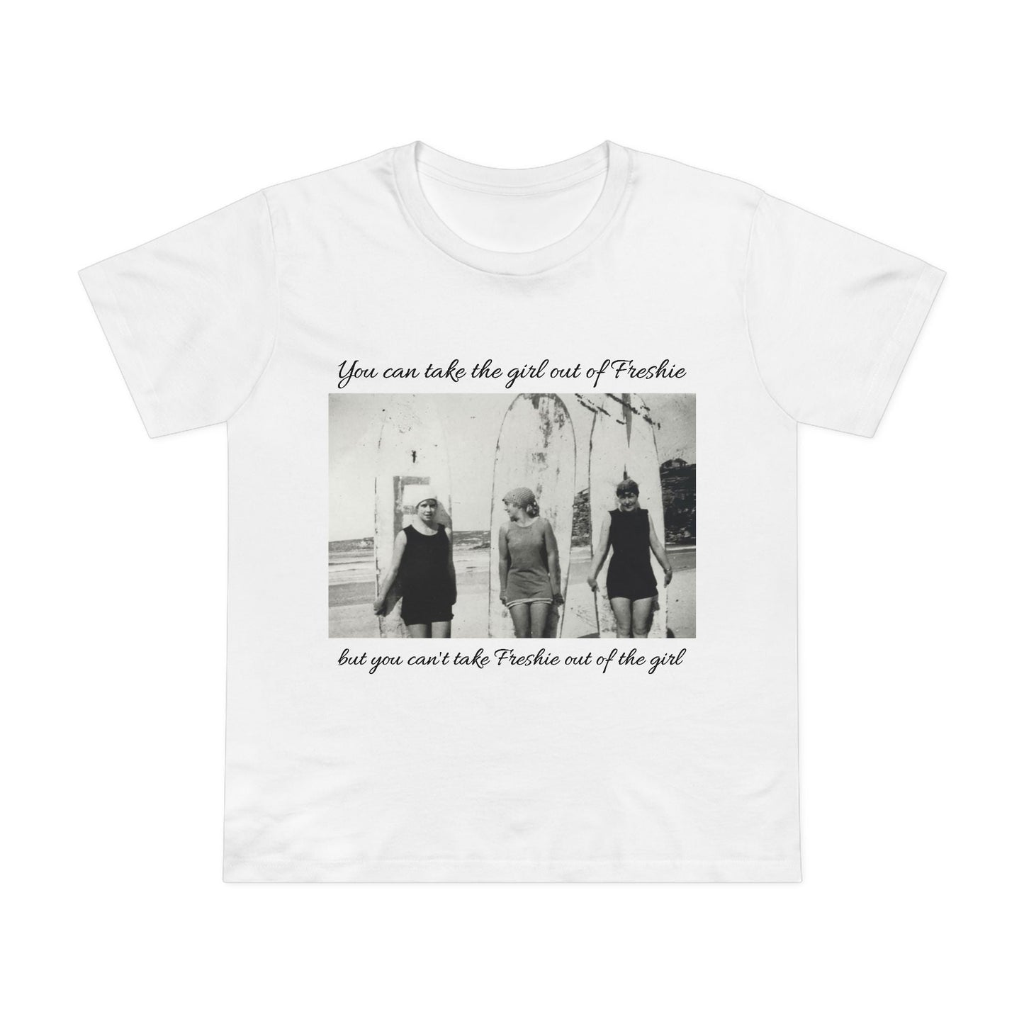 Vintage Women’s Maple Tee - ‘You Can Take the Girl Out of Freshie’ Graphic T-Shirt 