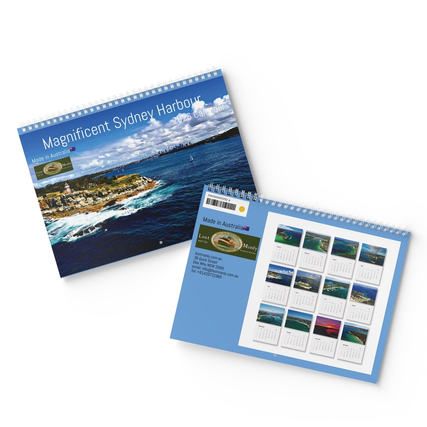Magnificent Sydney Harbour Birdseye View Wall Calendar 2026 