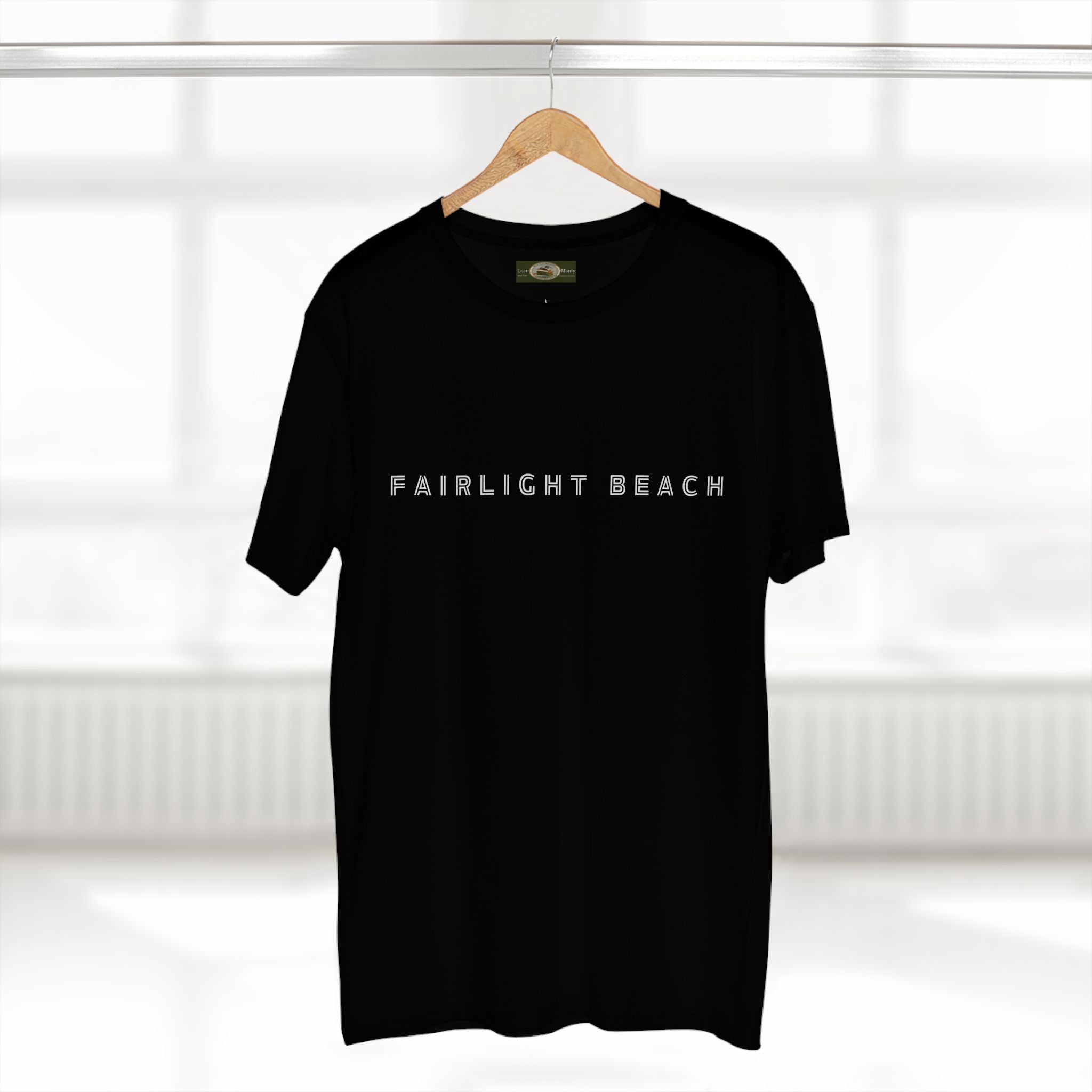 Fairlight Beach Northern Beaches Sydney Australia Printed Logo T-Shirt Printify