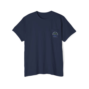 "The Westwood" Northern Beaches Manly Australia 2 different front/back Logos Heavy Cotton Pocket Tee Printify