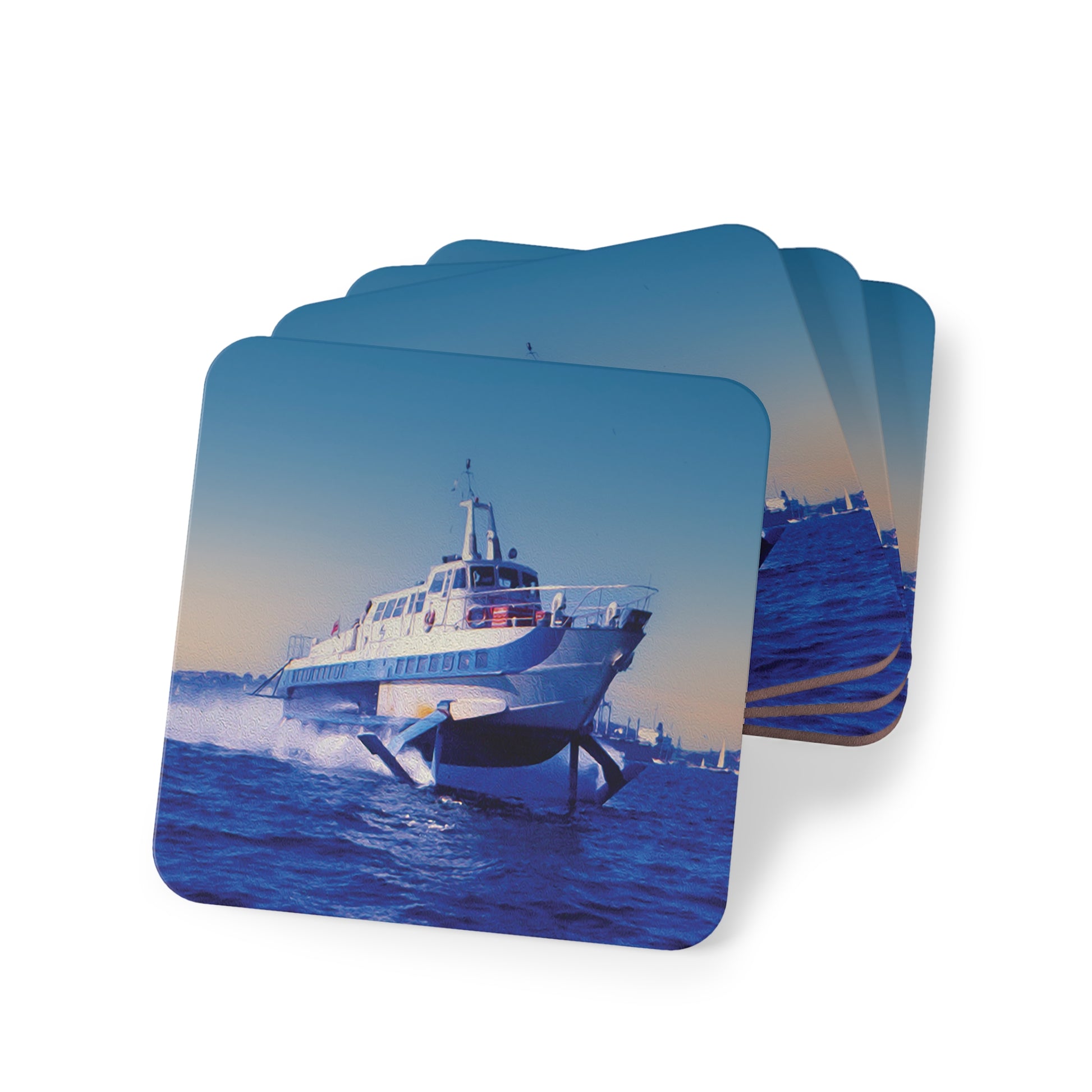 Cork Coasters - 'Curl Curl' Hydrofoil on Sydney Harbour - Lost Manly Shop