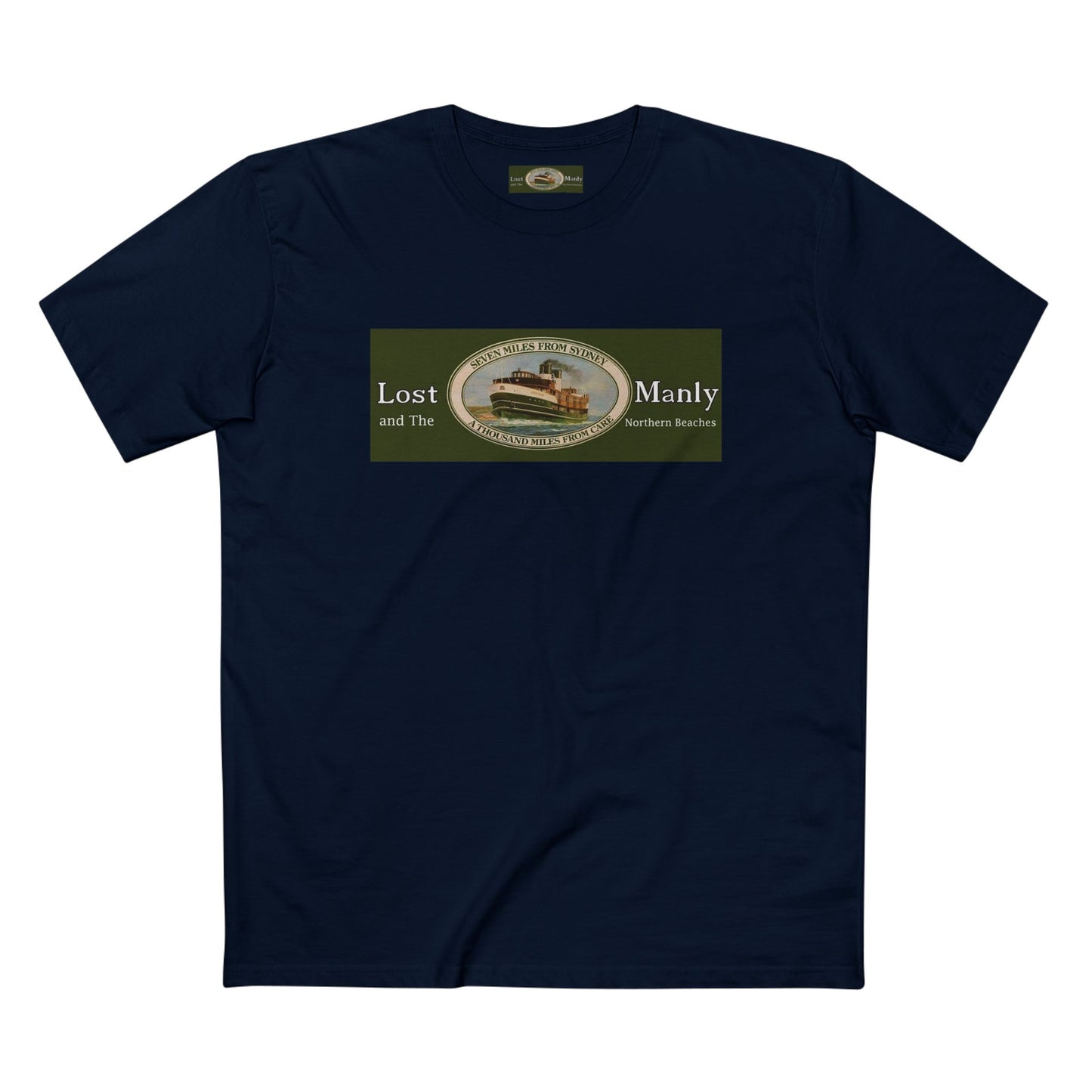 Lost Manly T-Shirt Original Lost Manly Trademark Custom Logo Limited Edition - Lost Manly Shop