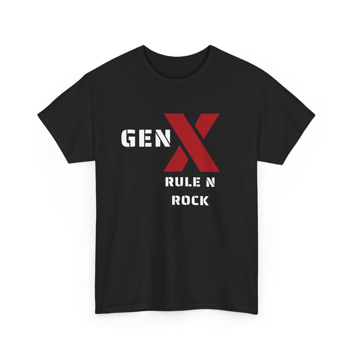 Gen X Rule N Rock Unisex Tee - Vintage Style Music T-Shirt, Casual Wear, Gift for Gen X, Music Lovers, Nostalgia Apparel 