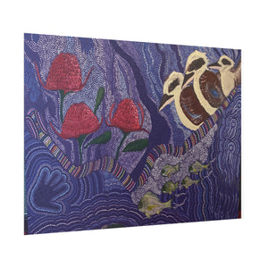 Australian Natives original art by Kim's Dot Paintings Rolled Posters - Lost Manly Shop