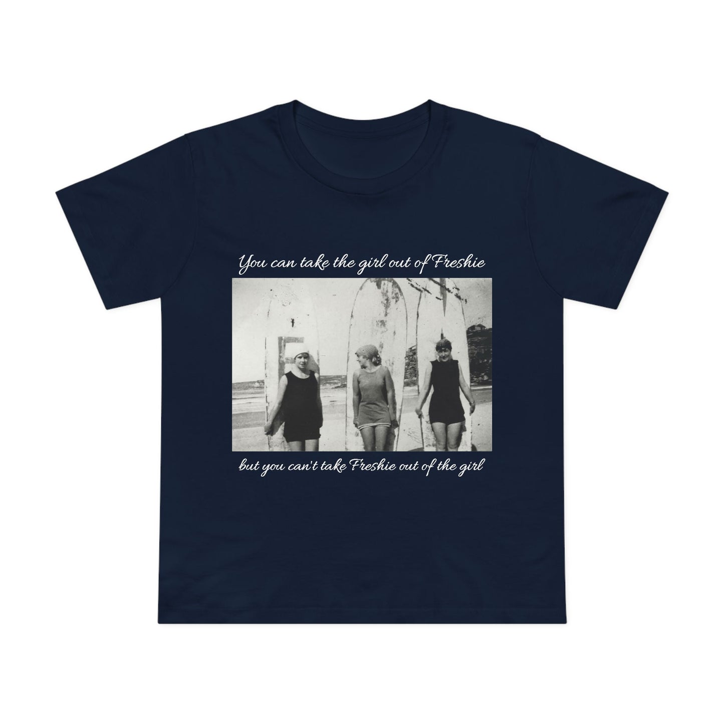 Vintage Women’s Maple Tee - ‘You Can Take the Girl Out of Freshie’ Graphic T-Shirt 