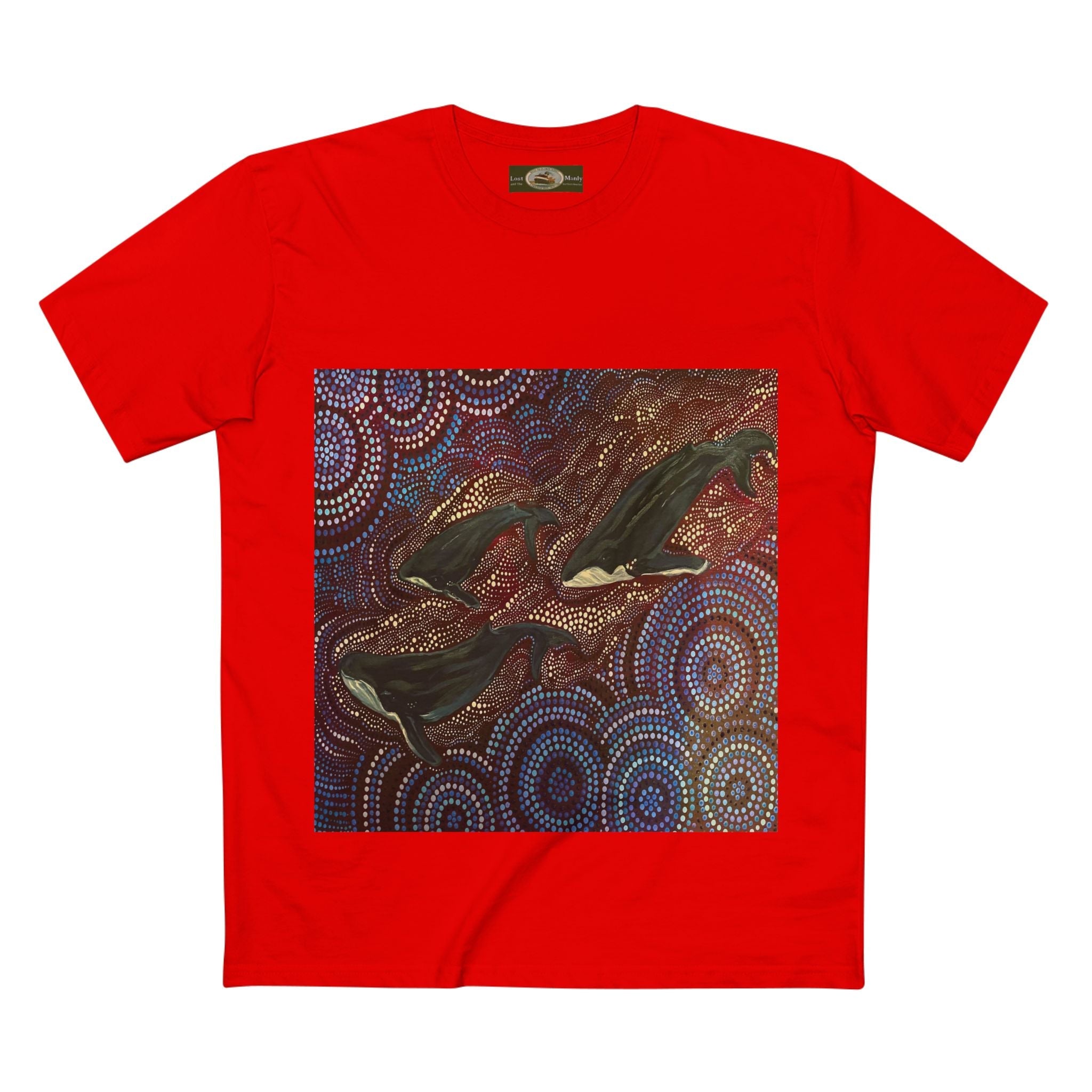 Whales at Long Reef Northern Beaches Sydney Australia Printed T-Shirt Printify