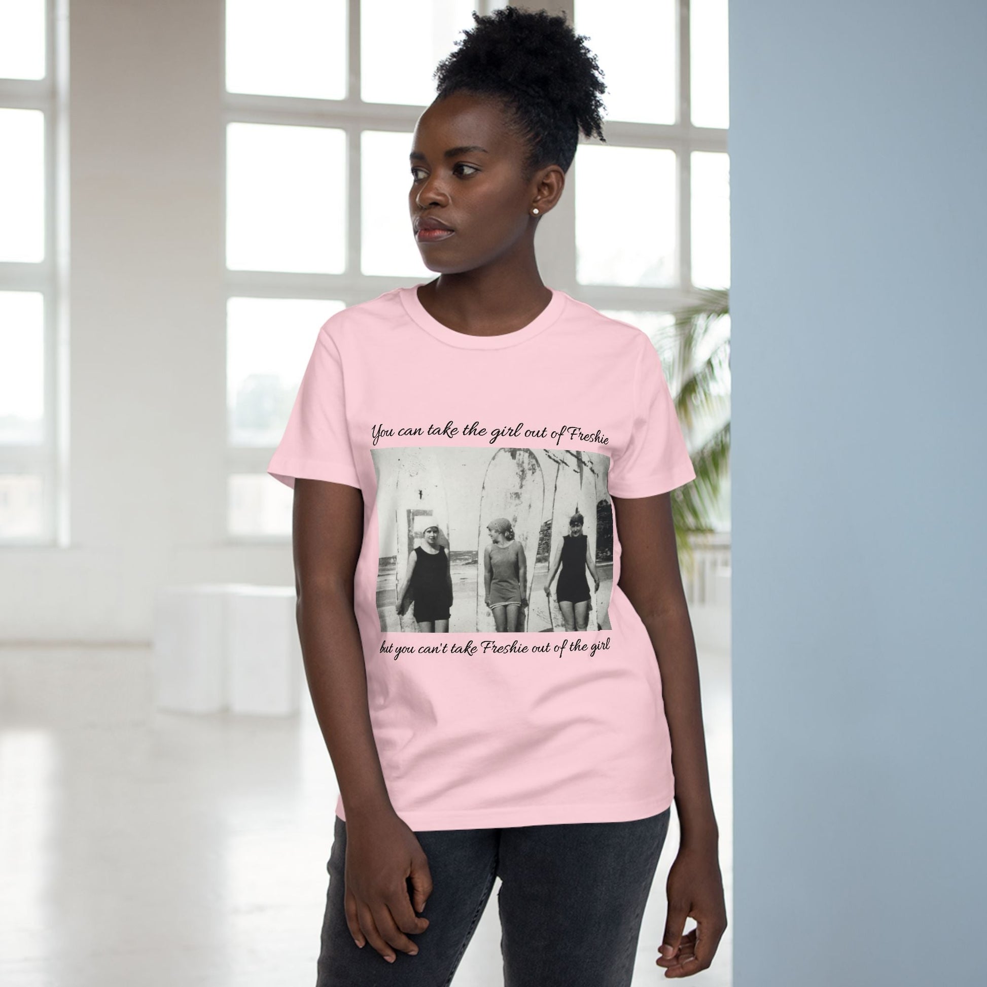 Vintage Women’s Maple Tee - ‘You Can Take the Girl Out of Freshie’ Graphic T-Shirt 