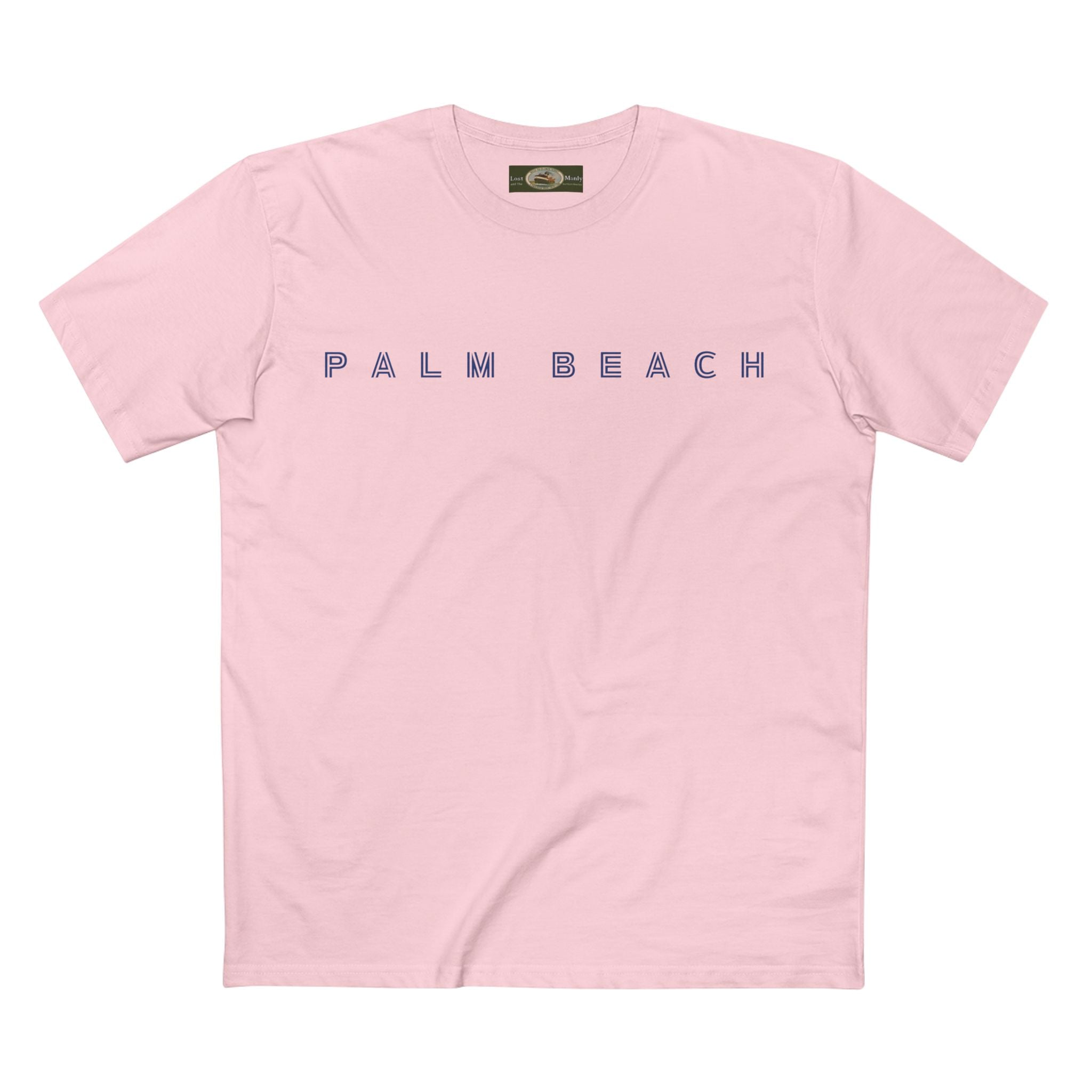 Palm Beach logo on Adult Staple Cotton T-Shirt Printify