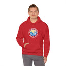 Hoodie with free Canva custom design logo front back Bondi bnb/Bilgola 
