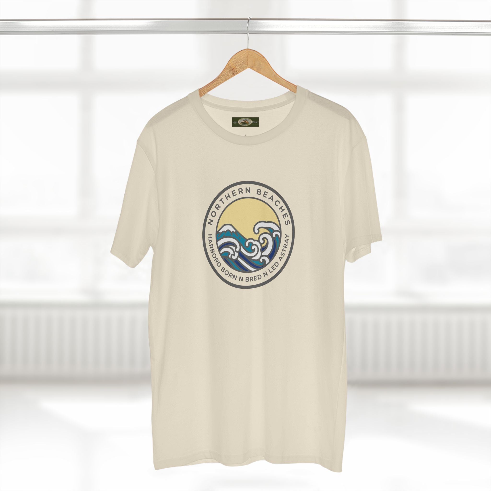 Harbord Born and Bred Northern Beaches Sydney Australia Printed Logo T-Shirt Printify