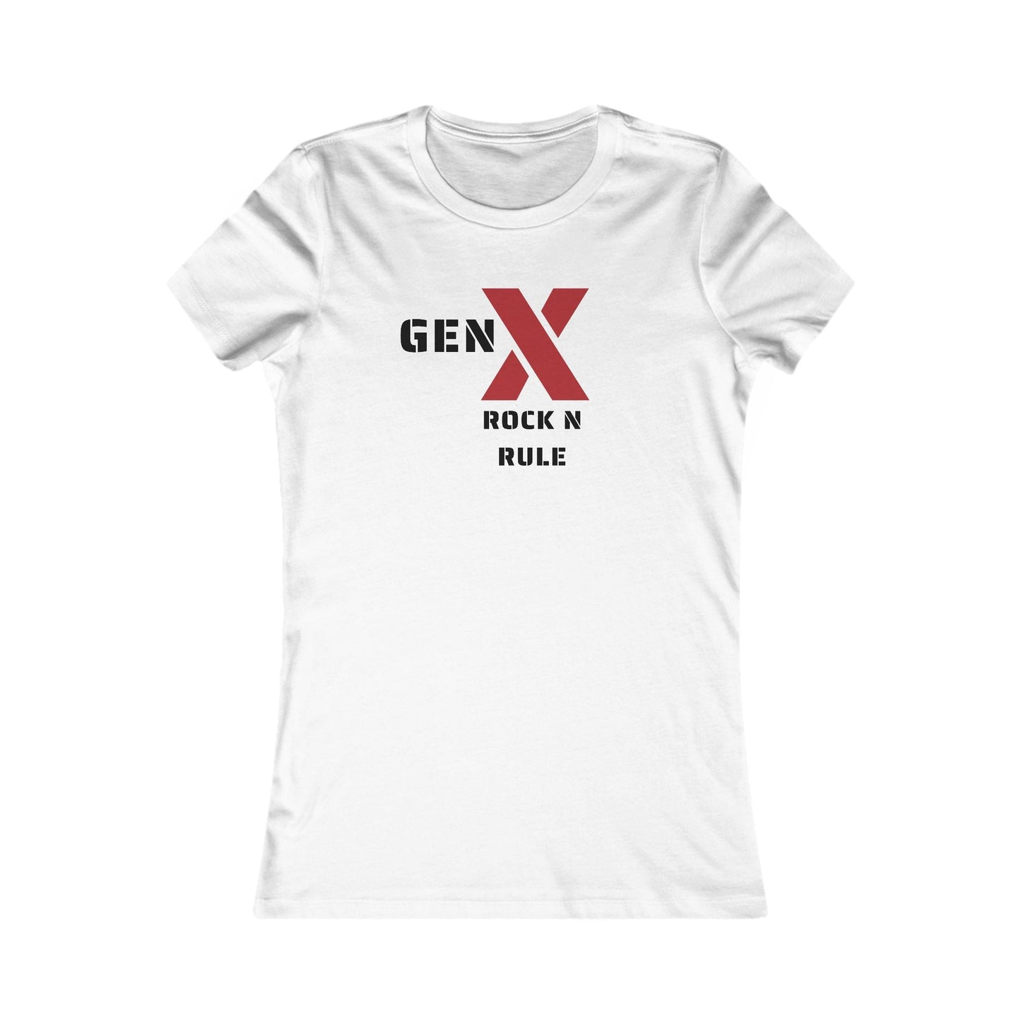 Gen X Rock N Rule Tee - Women's Favorite Graphic T-Shirt, Retro Style, Gift for Gen Xers, Funny T-Shirt, Birthday Gift, Comfortable [...] 
