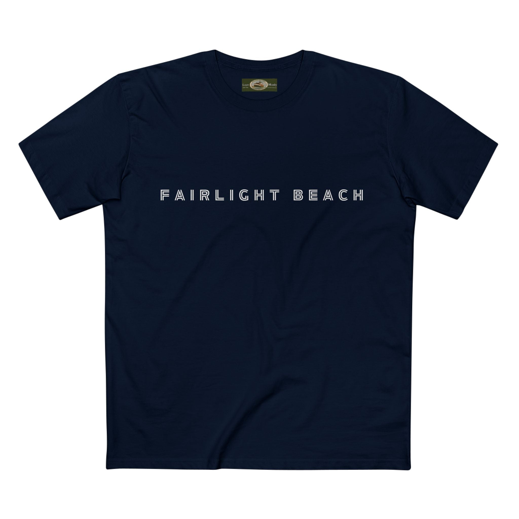 Fairlight Beach Northern Beaches Sydney Australia Printed Logo T-Shirt Printify
