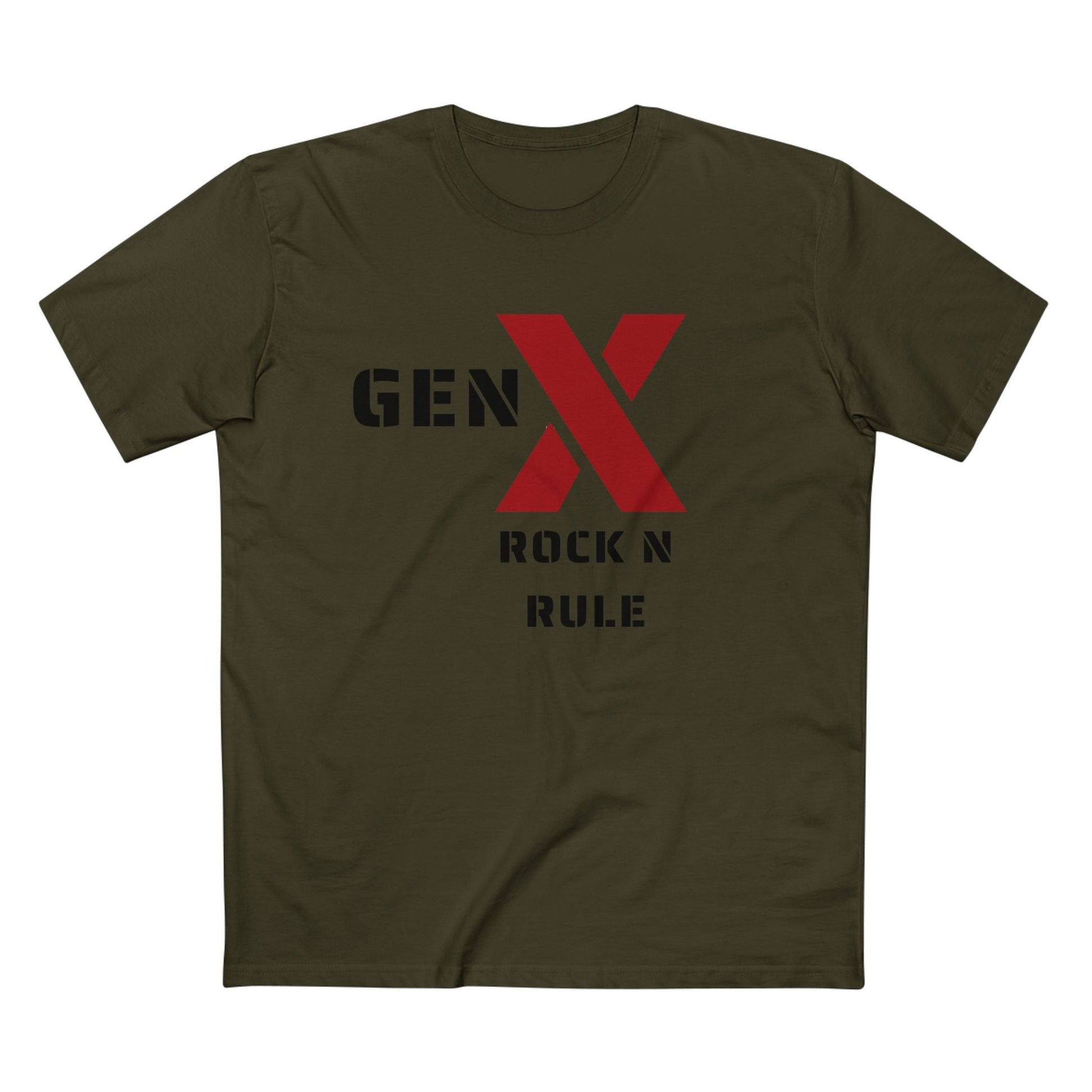 Gen X Rock n Rule Graphic Tee - Nostalgic Gen X T-Shirt, Vintage Style Tee, Gift for Generation X, Casual Wear, Retro Shirt 