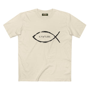 Christian Fish Acronym Adult Tee Printify