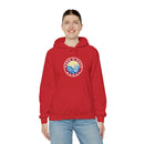 Hoodie with free Canva custom design logo front back Bondi bnb/Bilgola 