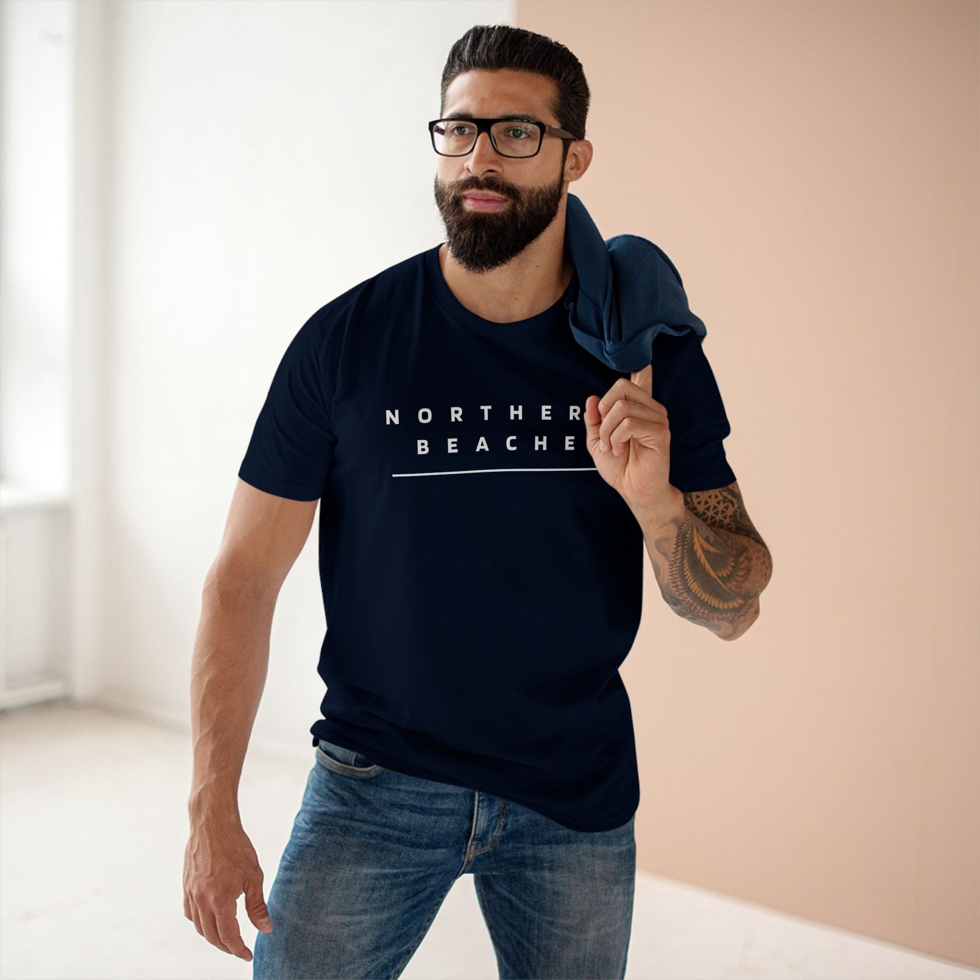Northern Beaches custom Logo front/back Design Adult T-Shirt 