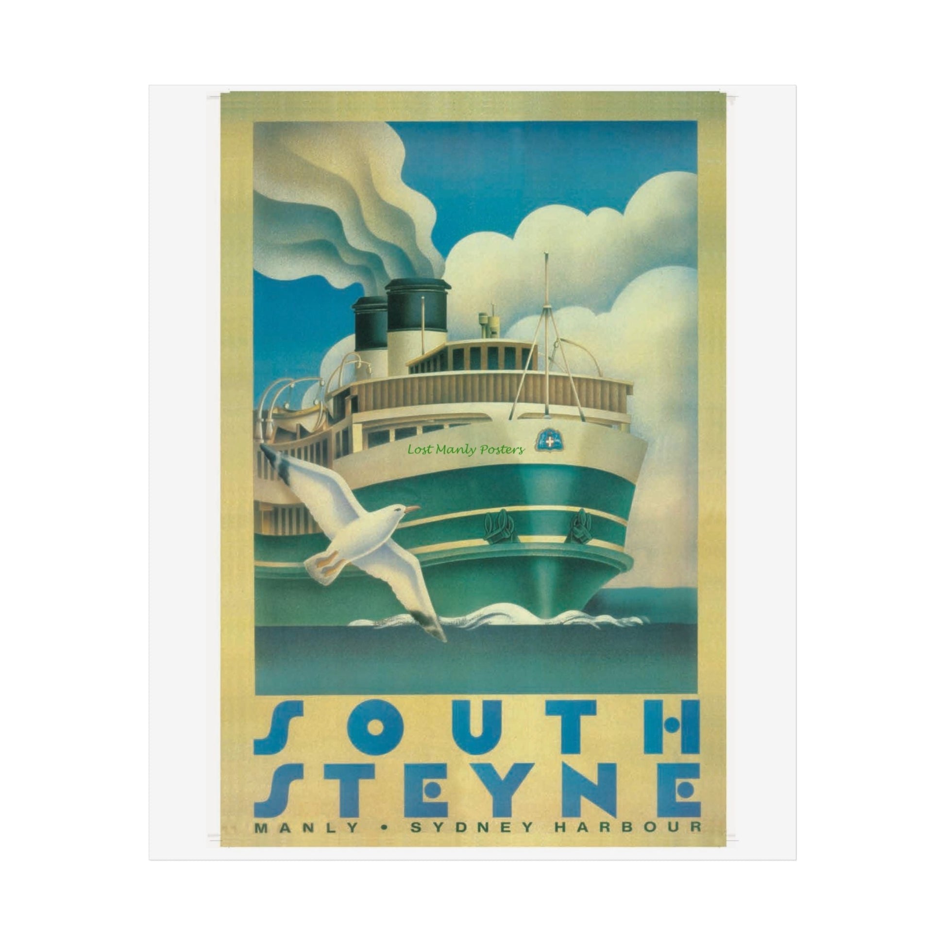 Custom Order your Lost Manly Poster - Nautical Wall Art, Coastal Decor, Beach House Print, Gift for Sailors, Age Spots Included 