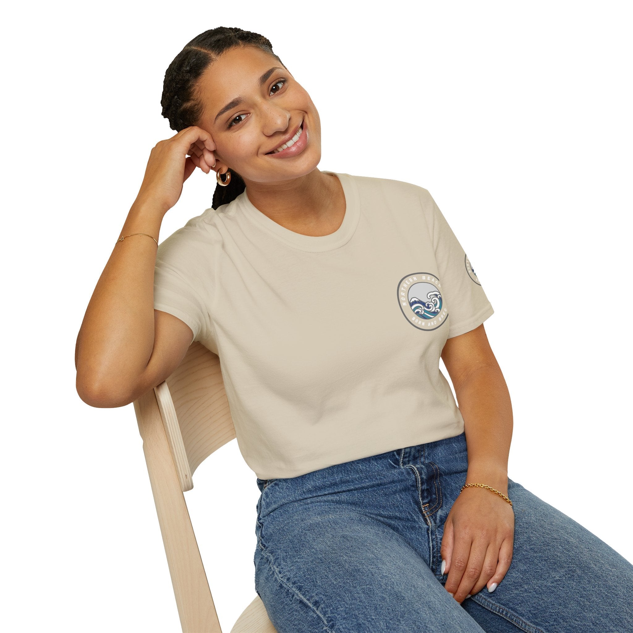 Northern Beaches Born and Bred Unisex T-Shirt Printify