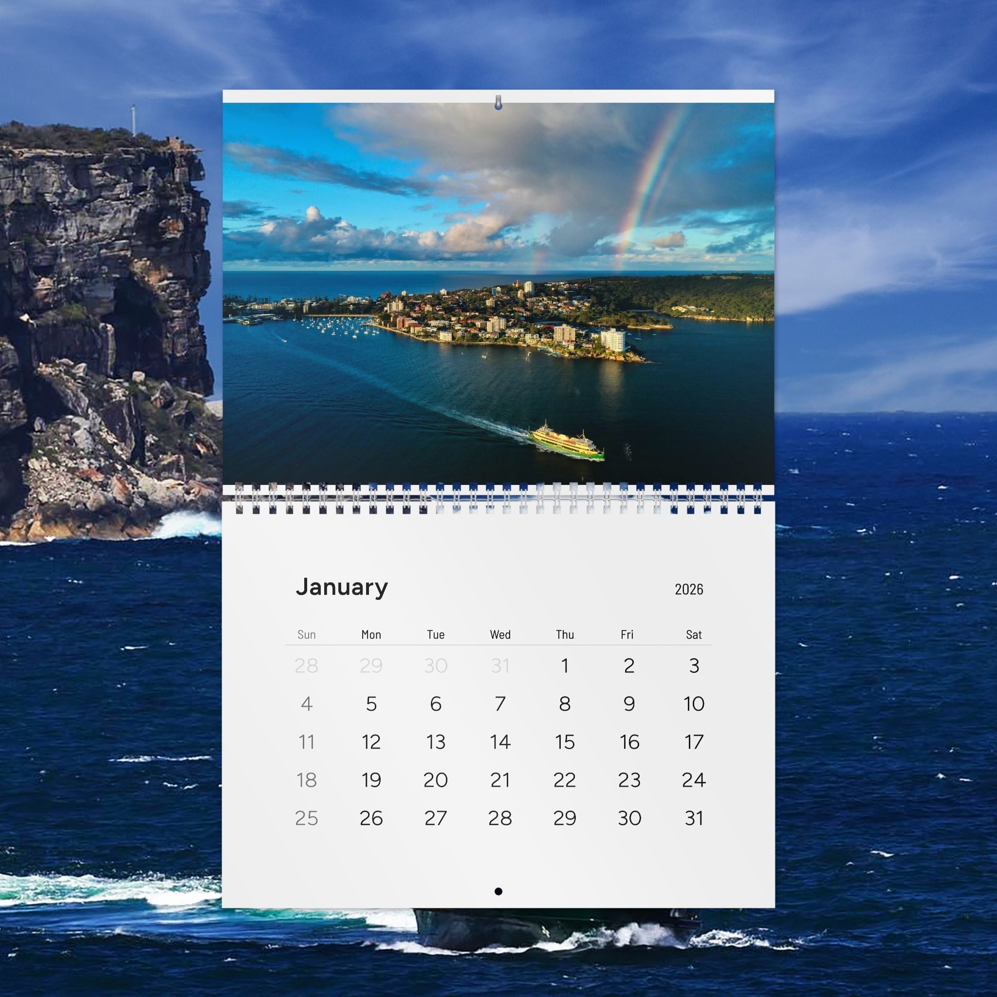 On the Manly Ferries Standard Wall Calendar 2026 Haig Gilchrist Photography 