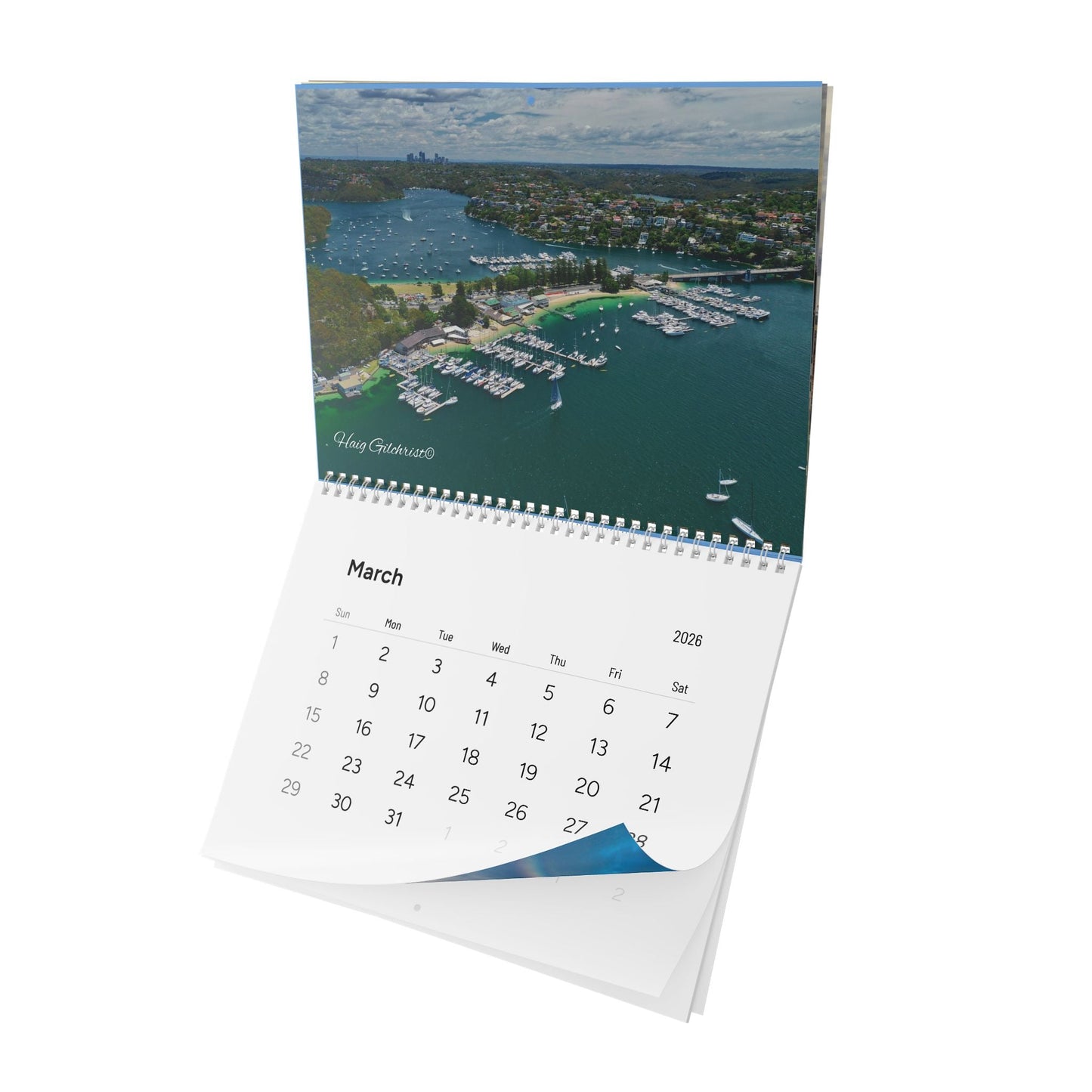 Sydney Harbour From Above Wall Calendar 2026 