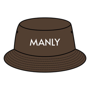 MANLY Bucket Hat with Custom Northern Beaches Logo Design Printify