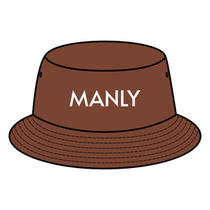 MANLY Bucket Hat with Custom Northern Beaches Logo Design Printify