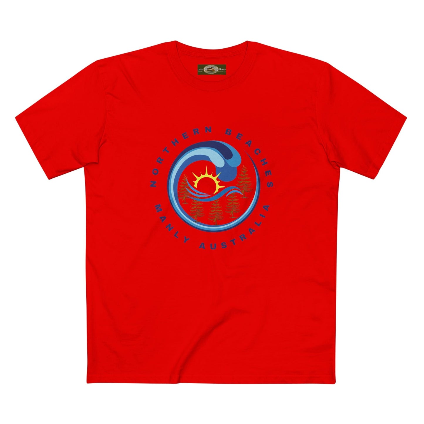 Manly Northern Beaches Sydney Australia Printed Logo T-Shirt Printify