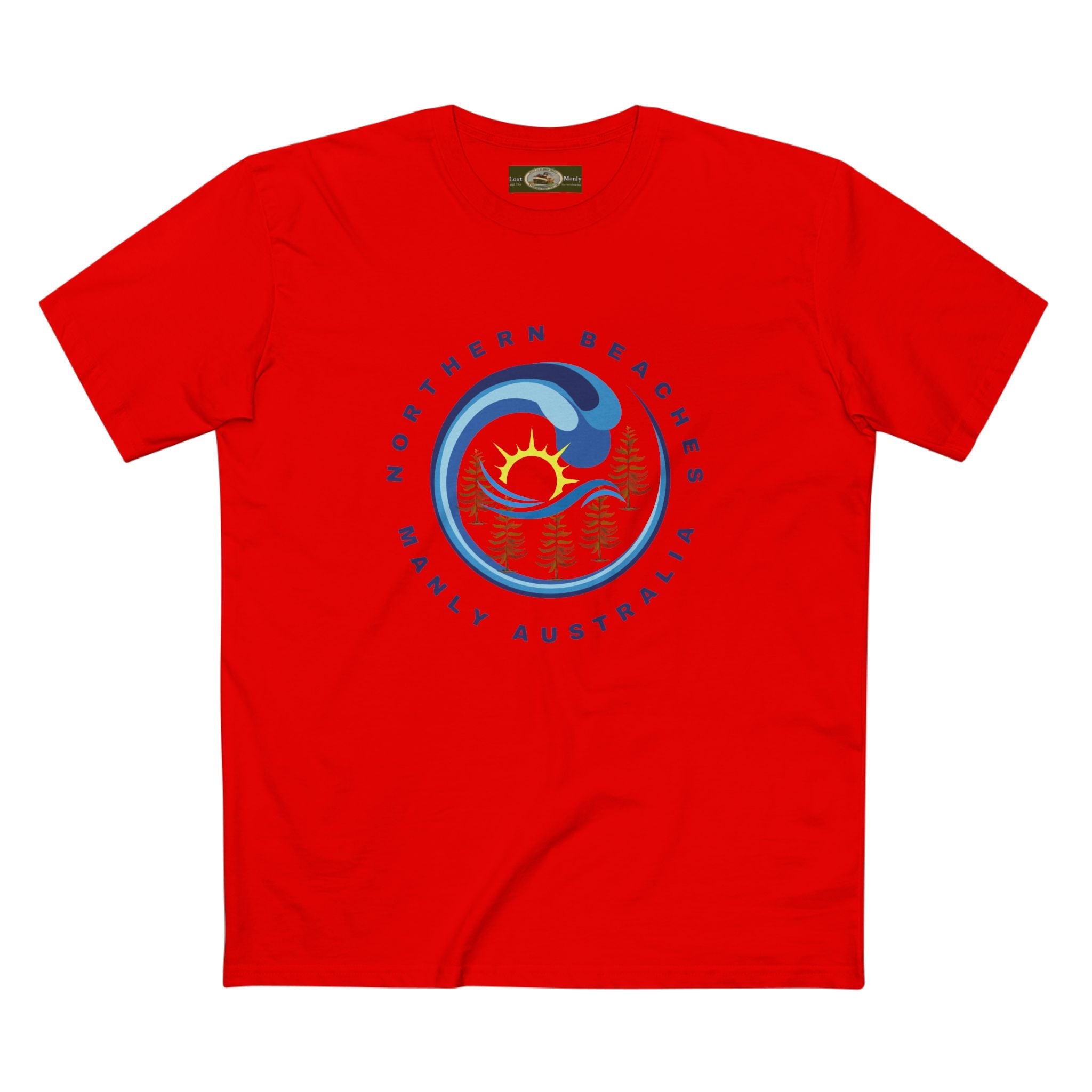 Manly Northern Beaches Sydney Australia Printed Logo T-Shirt Printify