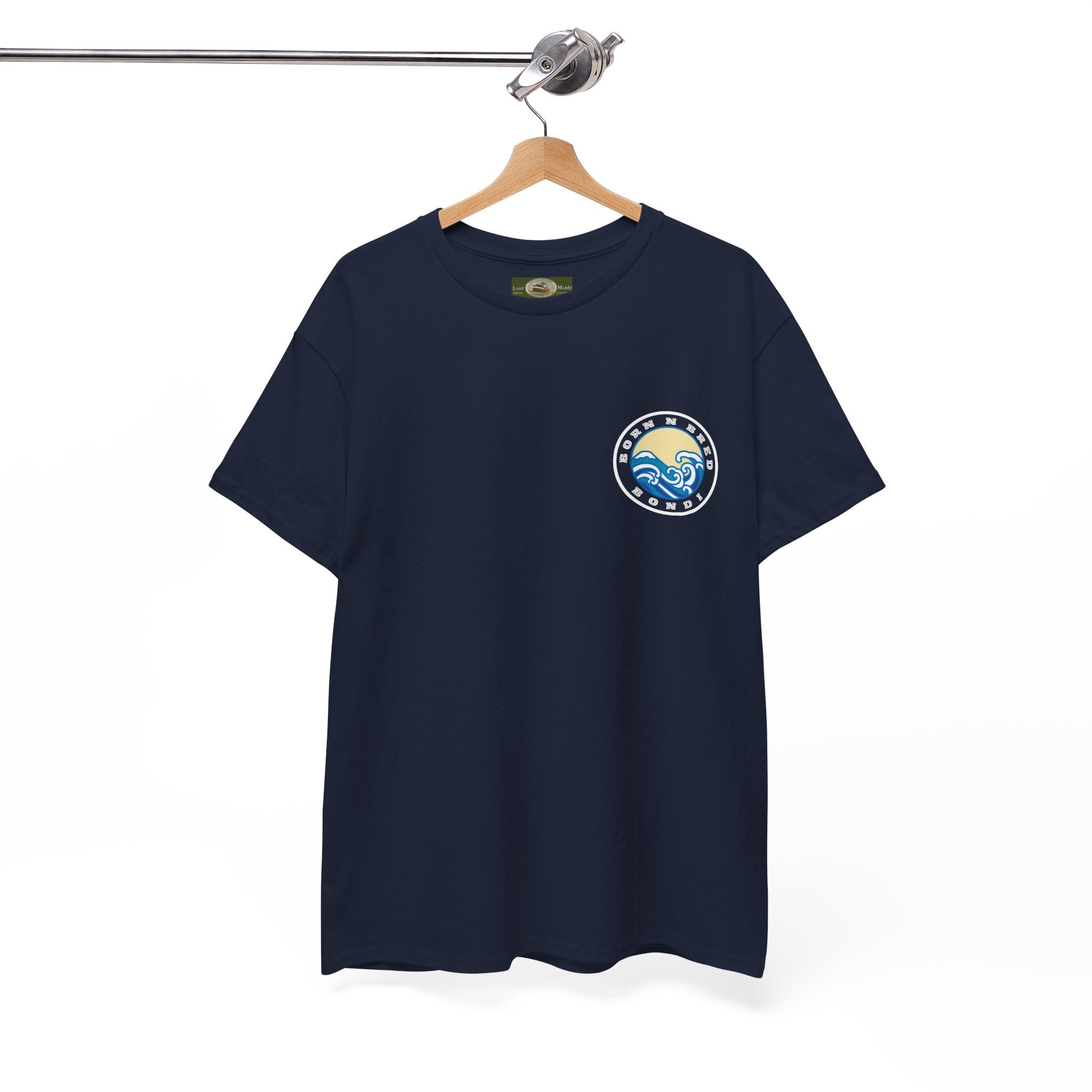 Heavy Cotton T-Shirt with free Canva custom designed logo front and back 