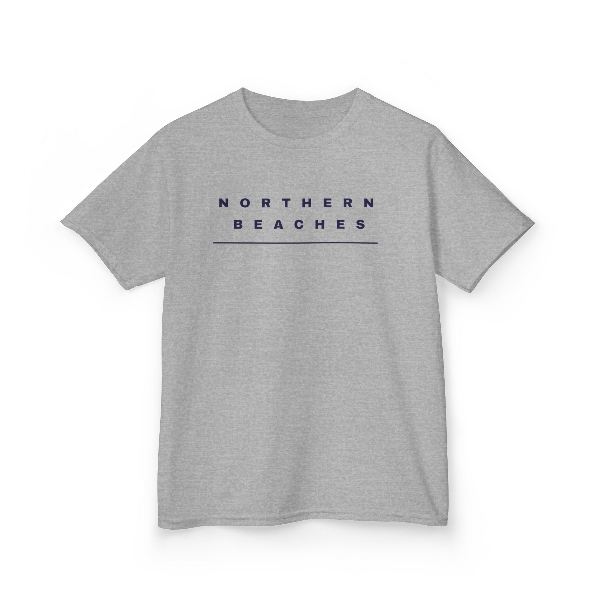 Northern Beaches Kids Heavy Cotton Tee with custom logo design 