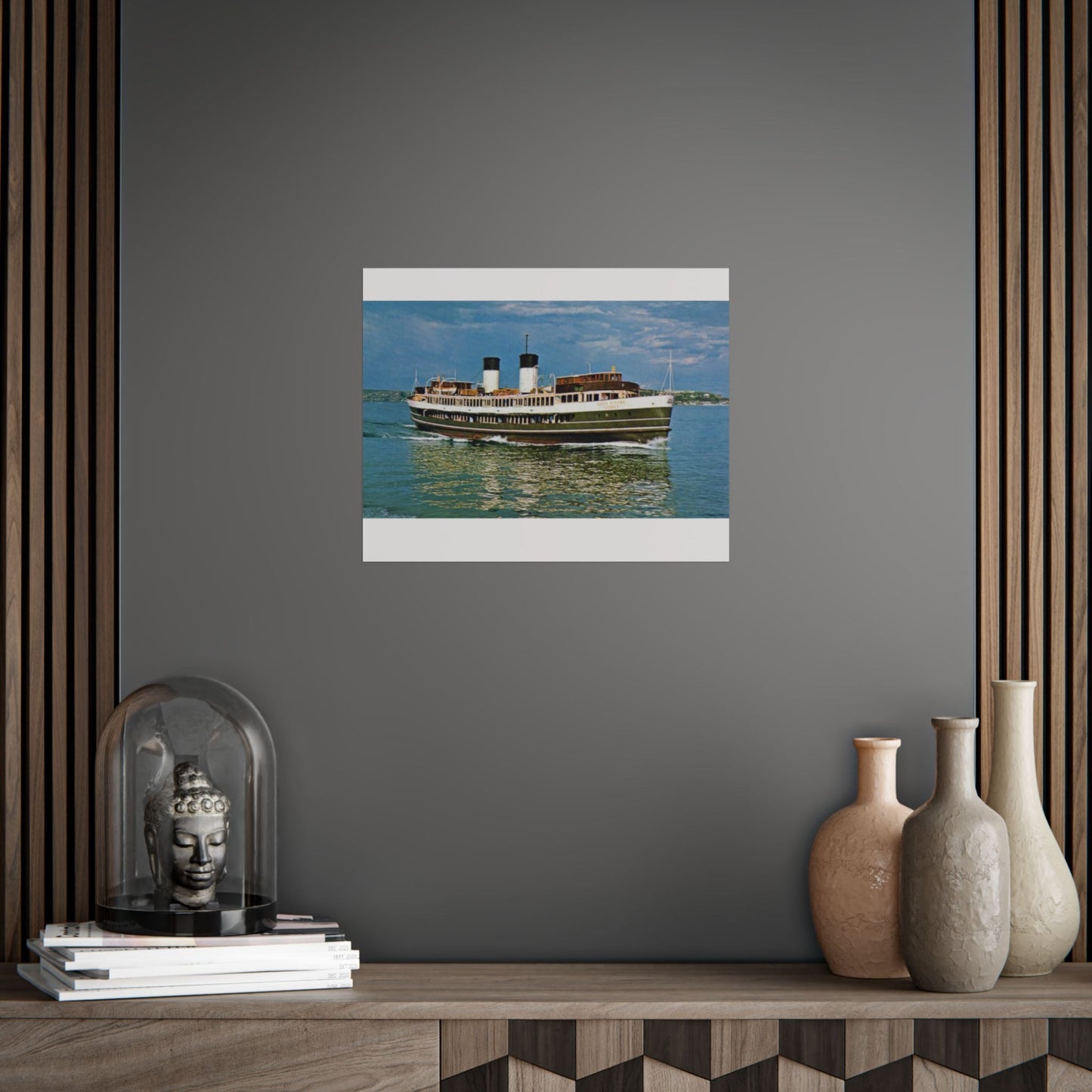 South Steyne Colour Poster - Nautical Wall Art, Coastal Decor, Beach House Print, Gift for Sailors, Age Spots Included 