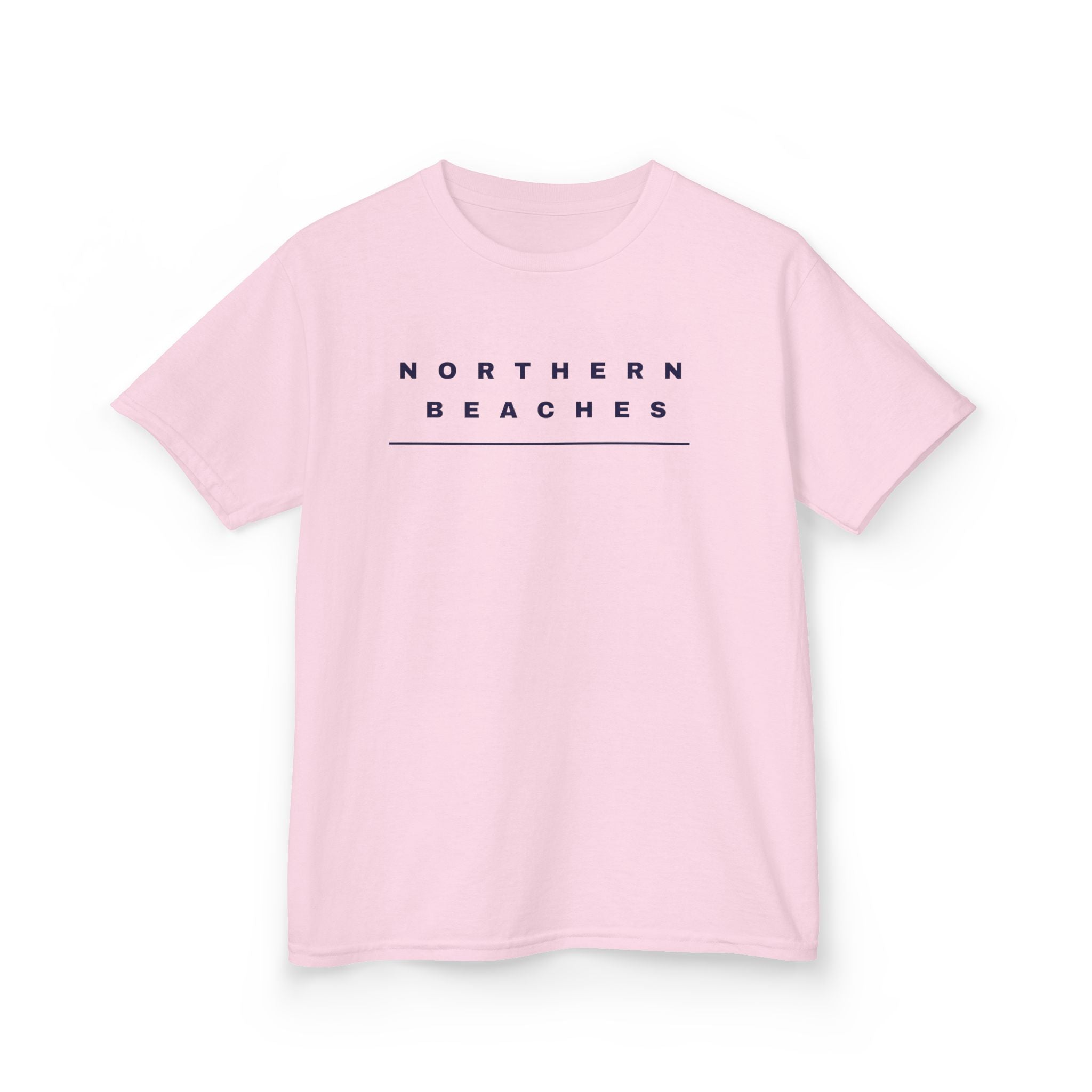 Northern Beaches Kids Heavy Cotton Tee with custom logo design 