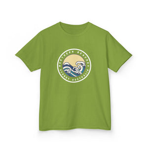 Ocean Wave Kids Cotton Tee – Northern Beaches logo 