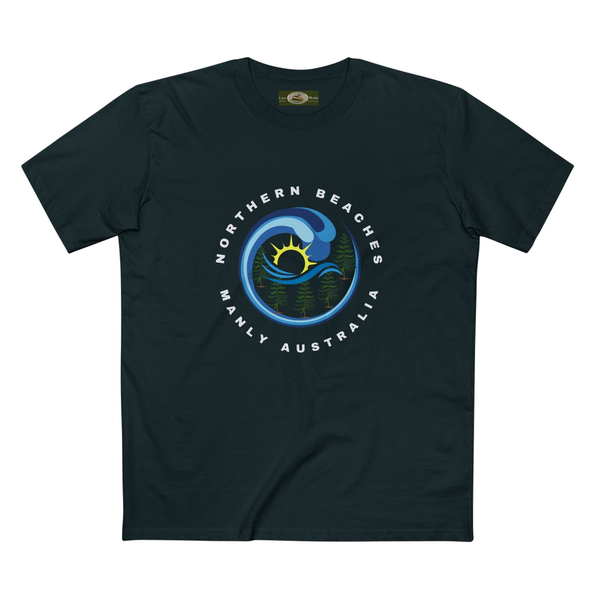 Manly Northern Beaches Sydney Australia Printed Logo T-Shirt Printify