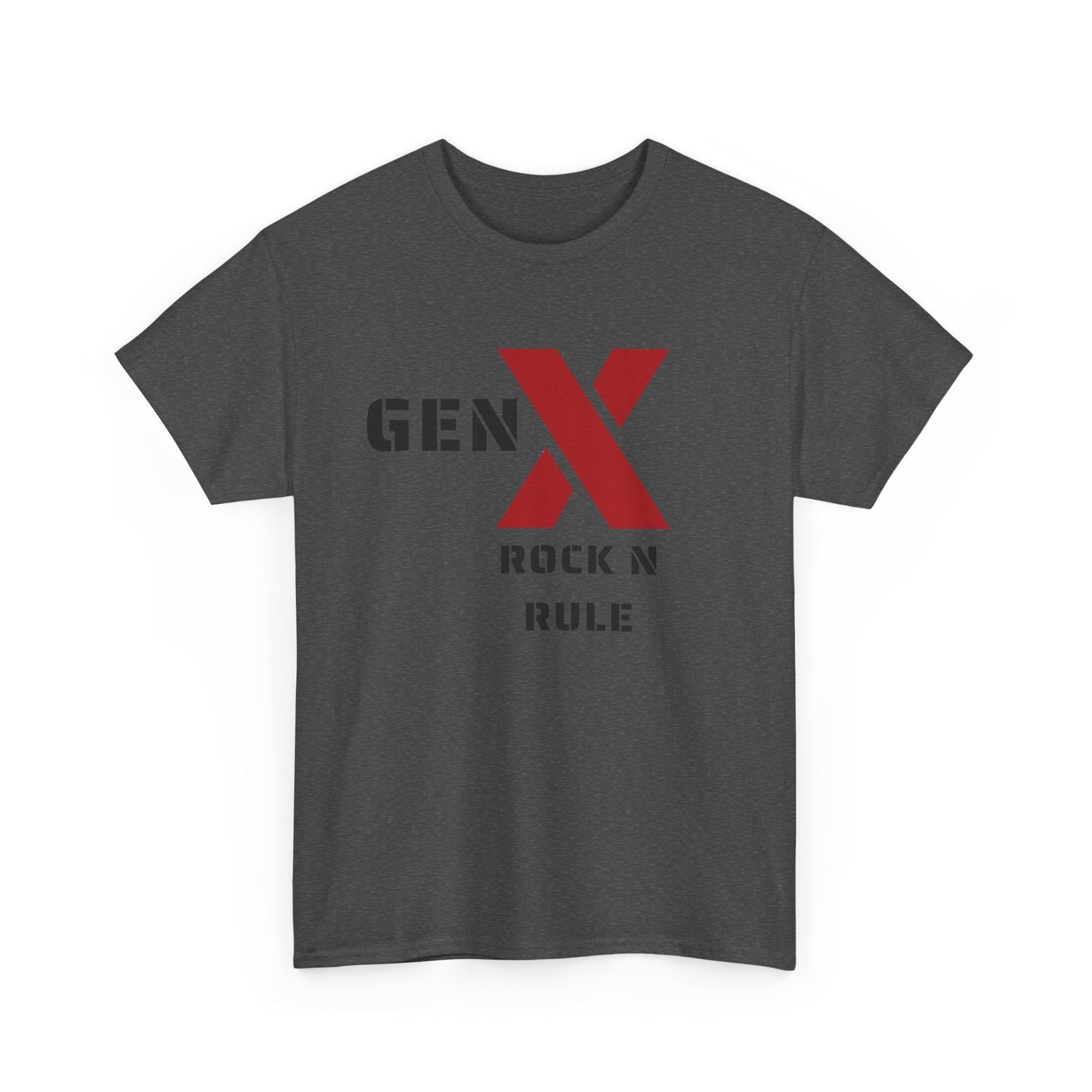 Gen X Rock N Rule Unisex Tee - Vintage Style Music T-Shirt, Casual Wear, Gift for Gen X, Music Lovers, Nostalgia Apparel 